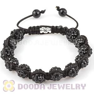 Fashion handmade handmade style Bracelets with Mysterious black crystal plastic Beads