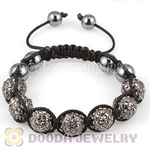 2011 Latest handmade Style TresorBeads Bracelets with Grey Crystal and Hematite