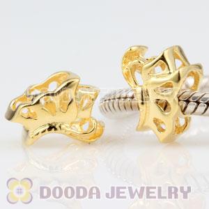 Golde plated Sterling Silver Gracefully Dancing Butterfly Charm Beads European Compatible