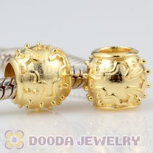 Gold plated Sterling Silver Canada map charm Beads