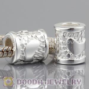 Shiny 925 Sterling Silver Footprint charm Paw Bead fits European bracelet