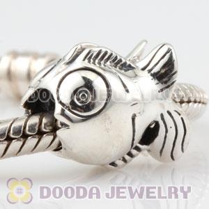 Antique Sterling Silver Subtropical Fish charm Beads