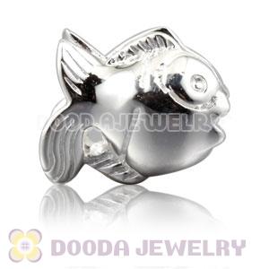 Shiny Sterling Silver Subtropical Fish charm Beads