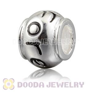 Shiny 925 Sterling Silver FOREVER charm Beads European compatible