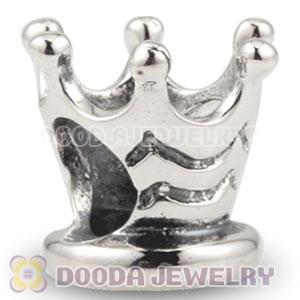 Antique Sterling Silver Queen Crown charm Beads