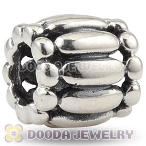 Antique 925 Sterling Silver Barrel charm Beads European compatible