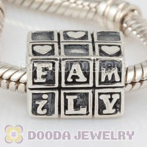 925 Sterling Silver FAMILY charm Beads
