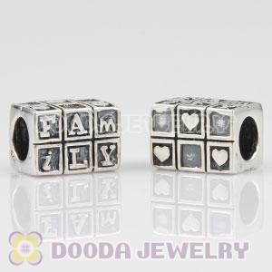 925 Sterling Silver FAMILY charm Beads