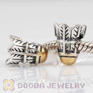 925 Sterling Silver Badminton charm Bead 