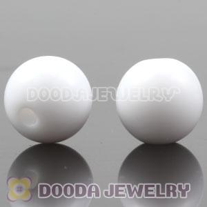 Mix 100pcs each bag 10mm white ABS Plastic handmade Beads Wholesale