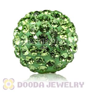 10mm handmade style Pave Green Czech Crystal Bead wholesale