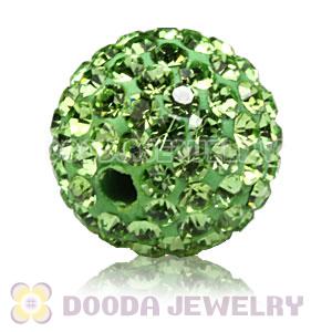10mm handmade style Pave Green Czech Crystal Bead wholesale