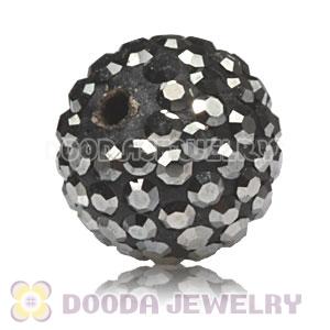 10mm handmade style Pave Grey Czech Crystal Bead wholesale