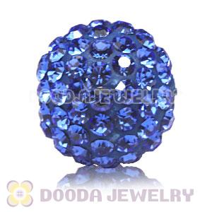 10mm handmade style Pave Ocean blue Czech Crystal Bead wholesale