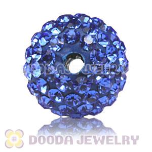 10mm handmade style Pave Ocean blue Czech Crystal Bead wholesale