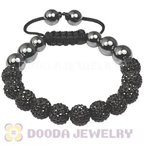 2011 Latest handmade TresorBeads Bracelets with Black Czech Crystal and Hematite