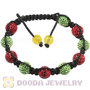 Pave Czech Crystal with Yellow Agate End handmade Inspired Bracelets