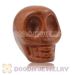 17×18mm Burlywood Turquoise Skull Head Ball Beads 