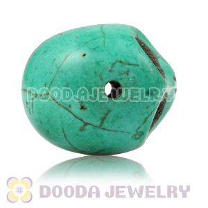 17×18mm Aquamarine Turquoise Skull Head Ball Beads 