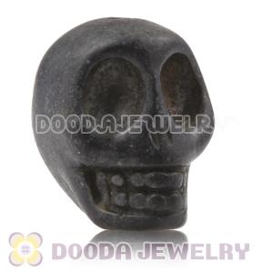 17×18mm Lightslategray Turquoise Skull Head Ball Beads