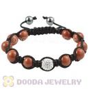 Fashion TresorBeads Healing bracelets with Golden stone and Hemitite Pave crystal beads