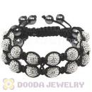 2011 Latest TresorBeads Bracelets with white Czech Crystal and Hematite beads