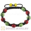 Pave Czech Crystal with Yellow Agate End handmade Inspired Bracelets