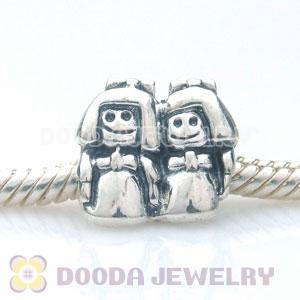 S925 Sterling Silver Jewelry Sister Beads and Charms