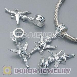 Solid Sterling Silver European Charms Dangle Angel