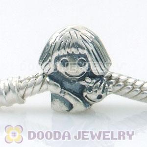 925 Sterling Silver European Style Girl Beads