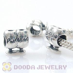 Double Cups 925 Sterling Silver pinot grigio Charm Beads