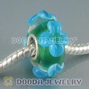 925 sterling silver single core Charm Jewelry glass beads