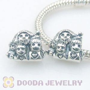 Solid Sterling Silver European Style Family Beads and Charms