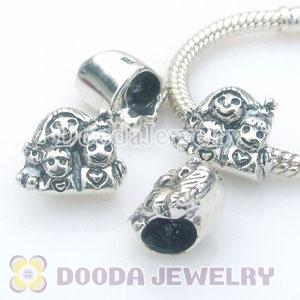 Solid Sterling Silver European Style Family Beads and Charms