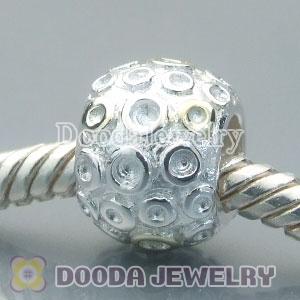 Gold Plated Circle Charm Jewelry 925 Silver Beads and Charms