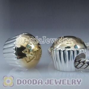 Gold Plated Cake European Style 925 Silver Beads and Charms