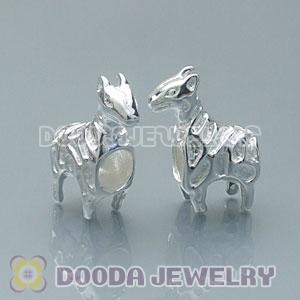 925 Sterling Silver European Style Goat Beads