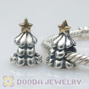 Gold Plated Star European Style Christmas Tree Beads