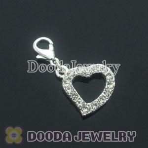 Wholesale Silver Plated Alloy Love Charms