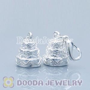 Wholesale Silver Plated Alloy Cake Charms