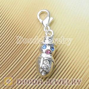 Wholesale Silver Plated Alloy Snowman Charms