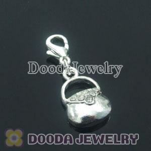 Wholesale Silver Plated Alloy Fashion Handbag Charms