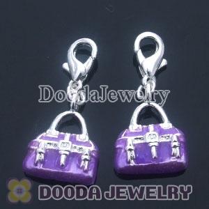Wholesale Silver Plated Alloy Fashion Handbag Charms