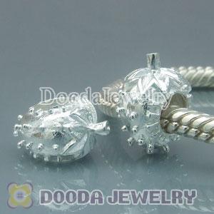 Solid Sterling Silver Charm Jewelry strawberry Beads and Charms