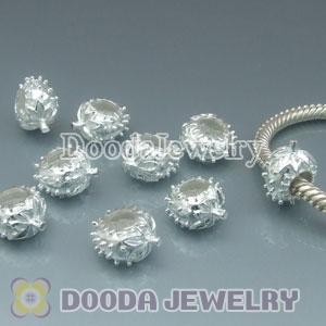 Solid Sterling Silver European Style strawberry Beads and Charms