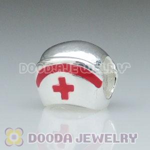 925 Sterling Silver Nurse Cap Charm Jewelry Beads