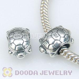 Solid Sterling Silver Charm Jewelry Turtle Beads and Charms