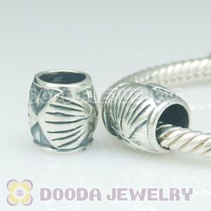 Solid Sterling Silver Charm Jewelry Shell Beads and Charms