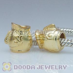 Gold Plated Charm Jewelry Silver Fish Beads
