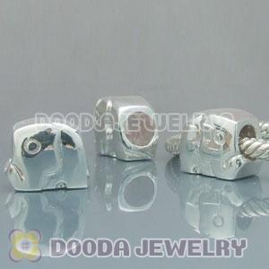Solid Sterling Silver European Style Elephant Beads and Charms